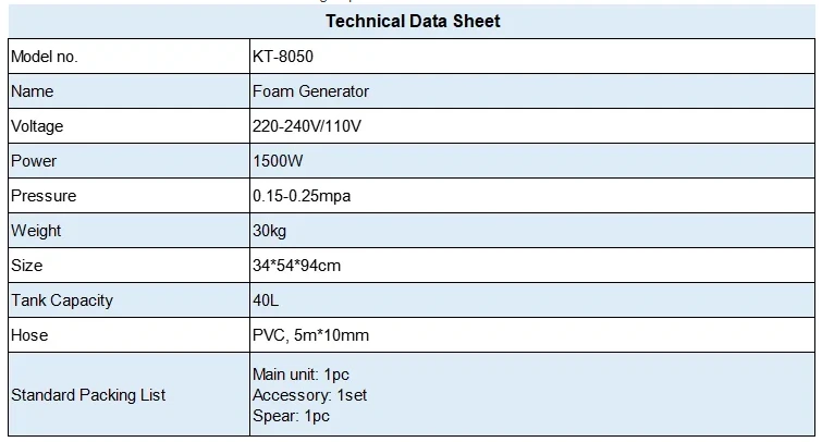 KT-8050 details KT-8050 details